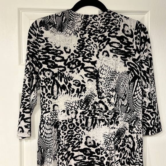 Petite L - Peter Nygard Animal Print Wrap Dress - Picture 6 of 10